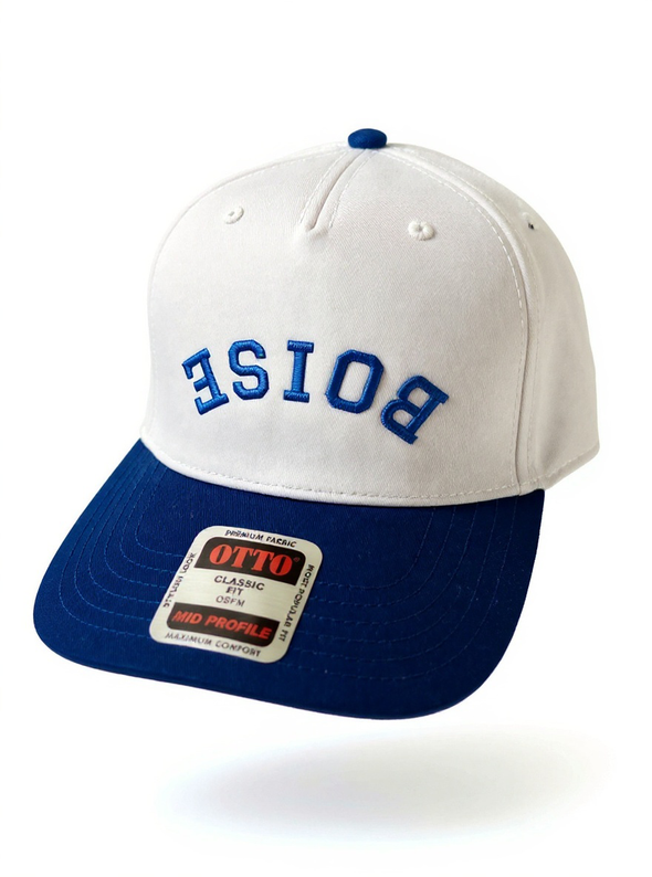 Boise upside down text hat